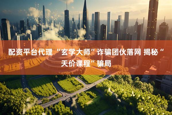 配资平台代理 “玄学大师”诈骗团伙落网 揭秘“天价课程”骗局